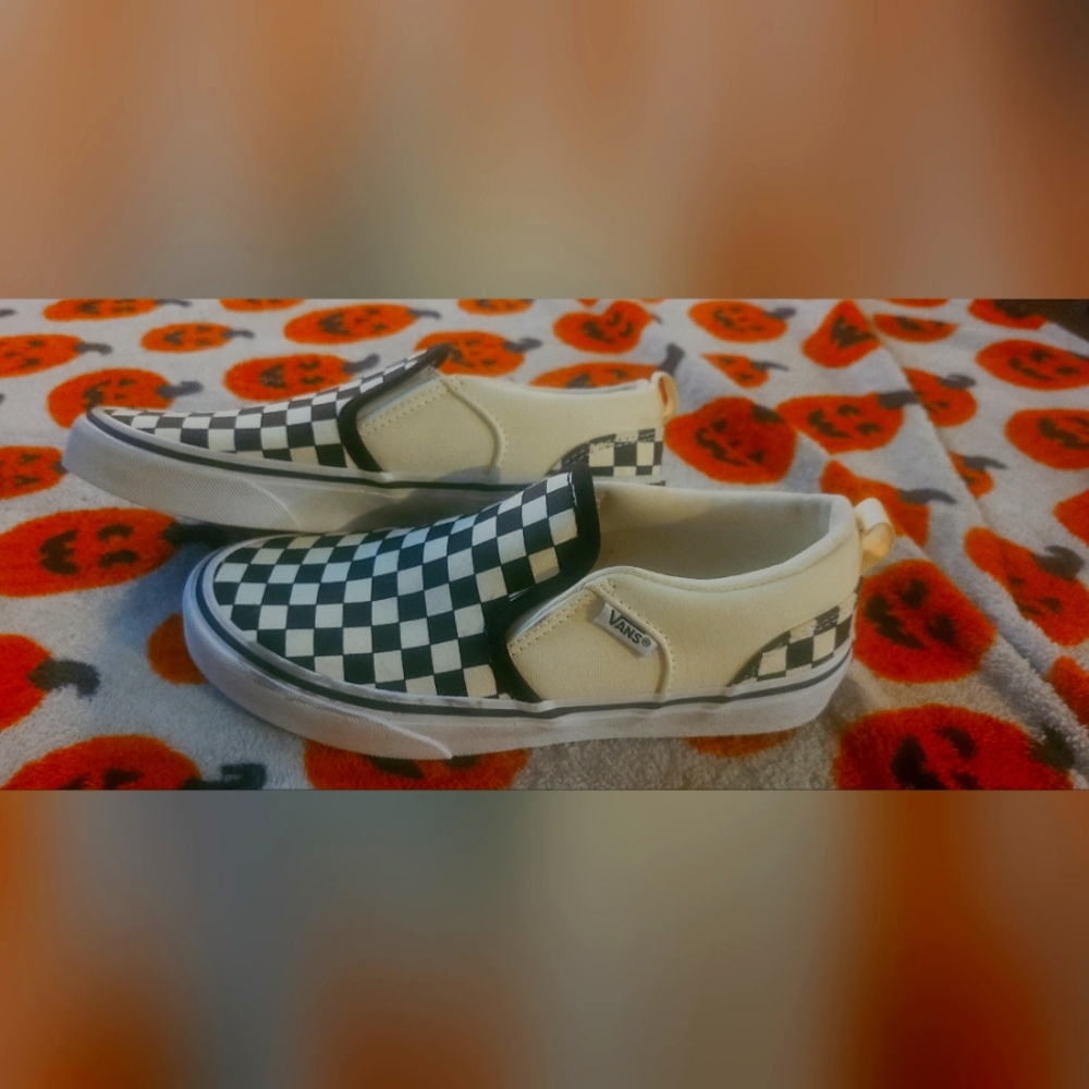 Kids Black and White Vans